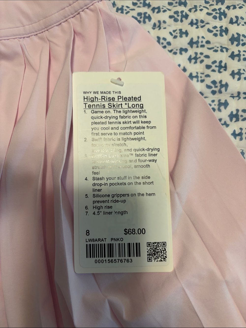 NWT Lululemon tennis skirt size 8 - Picture 4 of 5